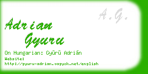 adrian gyuru business card